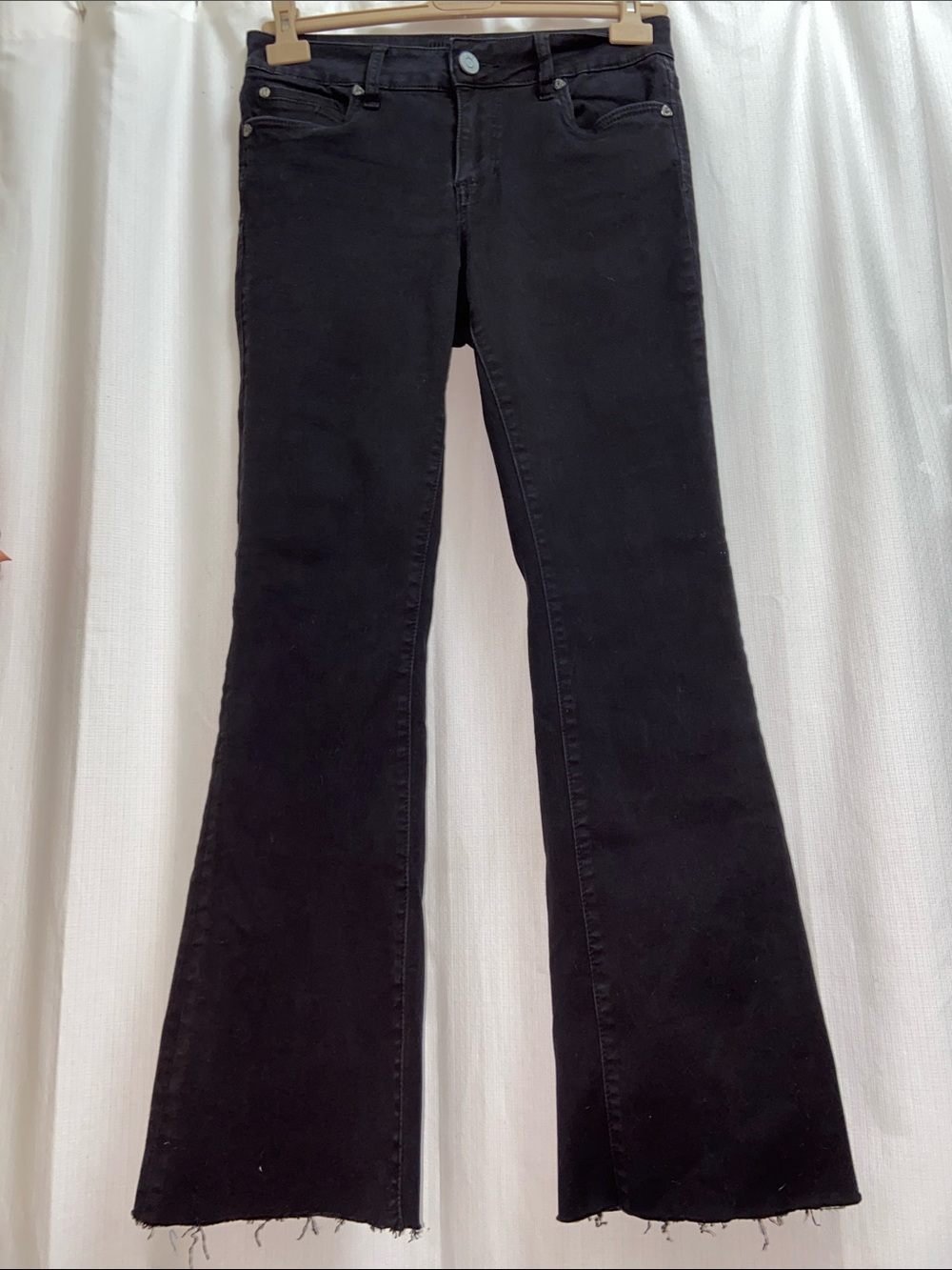 Kut from the Kloth Nicole Boot Cut Jeans in Black Stretch Denim